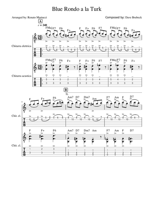Blue Rondo a la Turk (guitar duo)