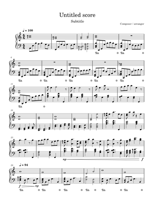 att42 sheet music arranged by enavpham