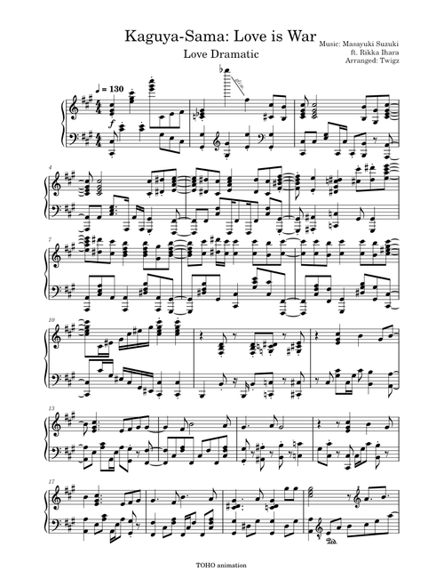 Kaguya-Sama: Love is War | OP 1 - Love Dramatic – Masayuki Suzuki