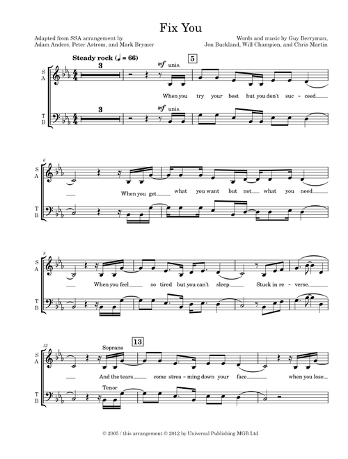 Fix You – Coldplay Fix You