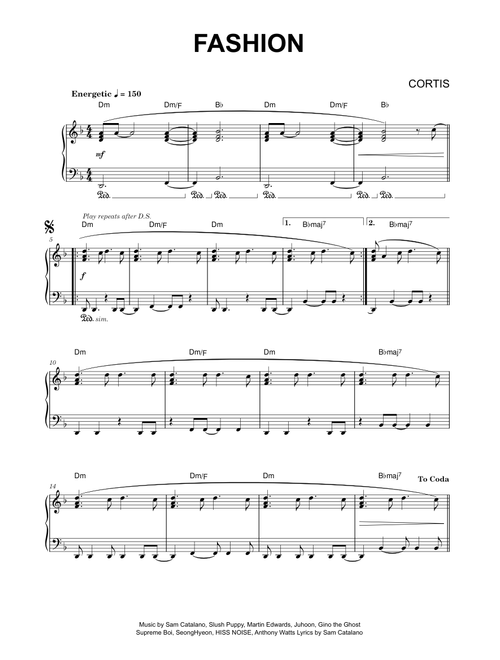 FaSHioN - CORTIS (Piano)