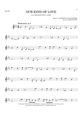 Free Our Kind Of Love (From The Beautiful Game) by Andrew Lloyd