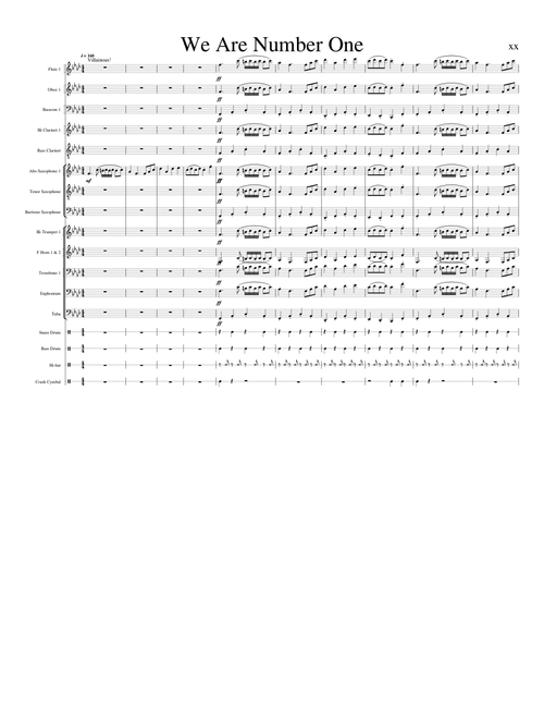 We are Number One - Concert Band