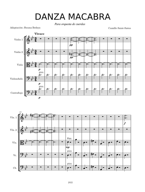Danse macabre, Op.40 – Camille Saint-Saëns Danza Macabra