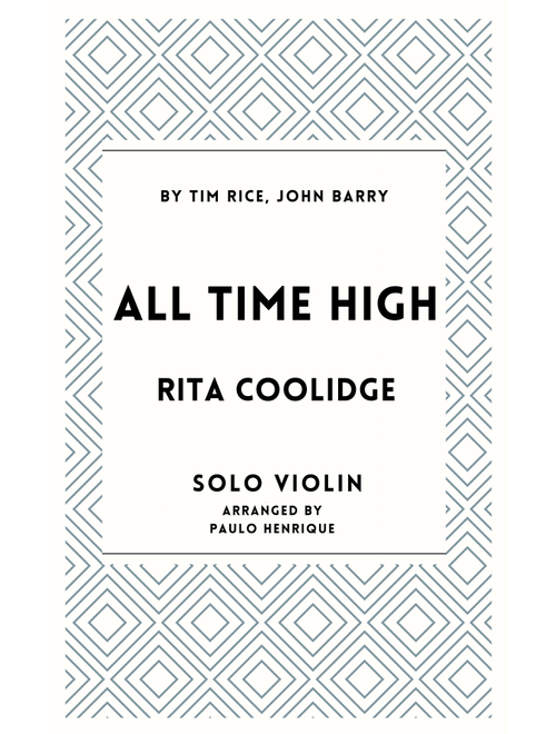 All Time High (Arr. Paulo Henrique) - Rita Coolidge (Violin Solo)