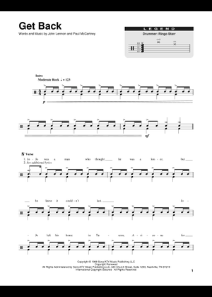 Play Official version of Get back Sheet Music by The Beatles for