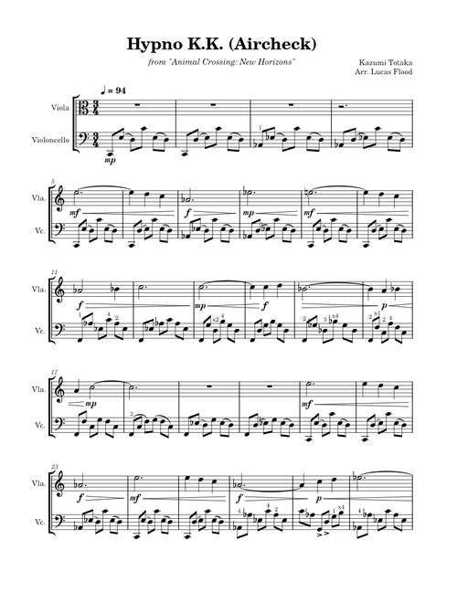 Hypno K.K. – Kazumi Totaka (Cello+Viola)