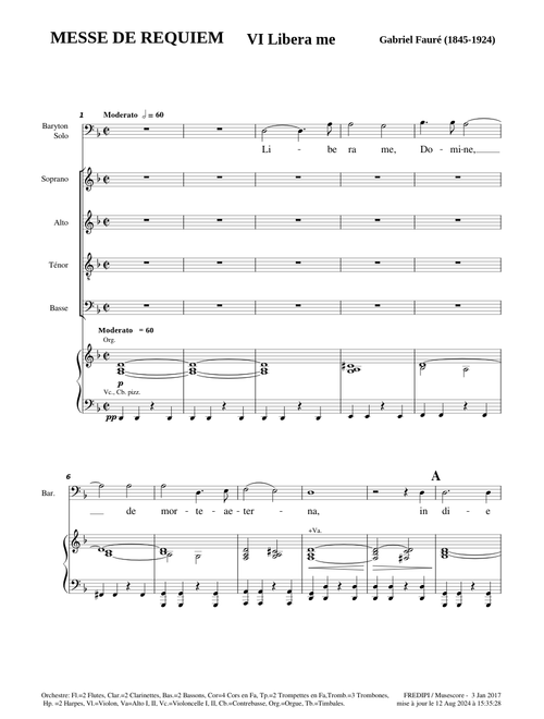Requiem, Op.48, VI Libera me - Gabriel Fauré
