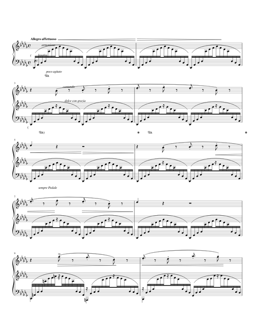 Trois Études de Concert No 3, "Un Sospiro"