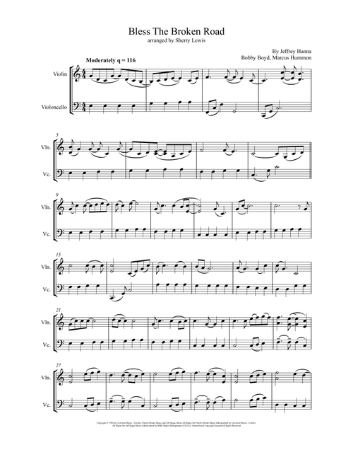 Bless The Broken Road (Arr. Sherry Lewis) - Rascal Flatts (Instrumental Duet)