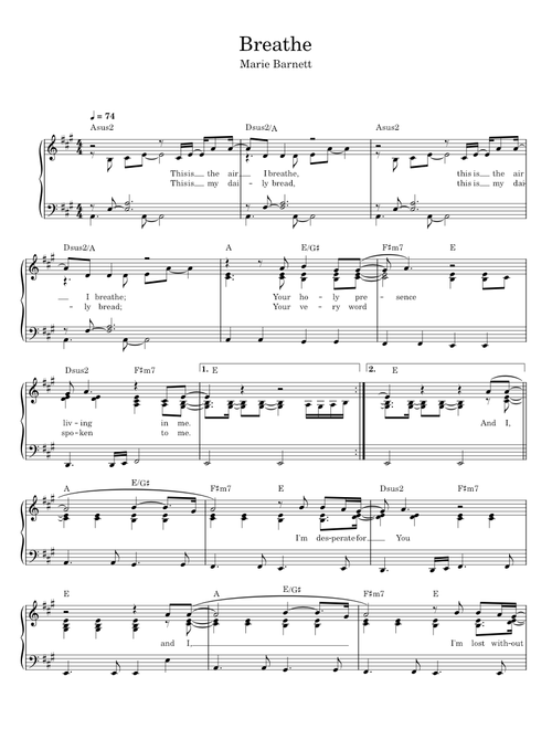 Breathe - Marie Barnett