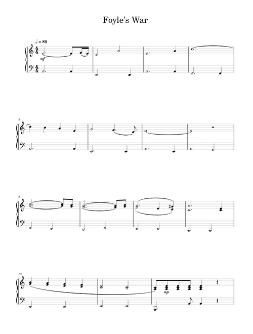 Foyle's War Theme Song - Jim Parker (Solo)