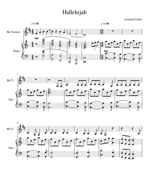 Hallelujah Clarinet
