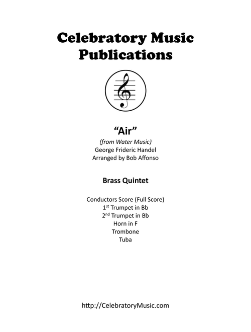 Air (from Water Music) (Arr. Bob Affonso) - George Frideric Handel (Brass Ensemble)