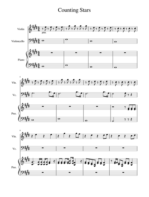 Counting Stars piano trio