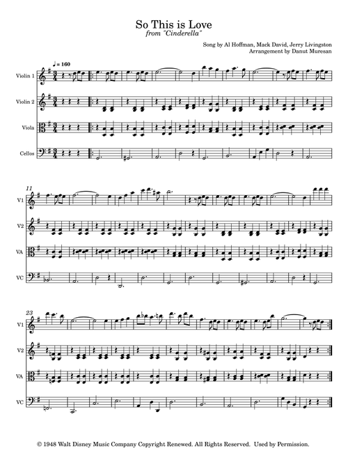 So This Is Love (Arr. Danut Muresan) - James Ingram (String Ensemble)