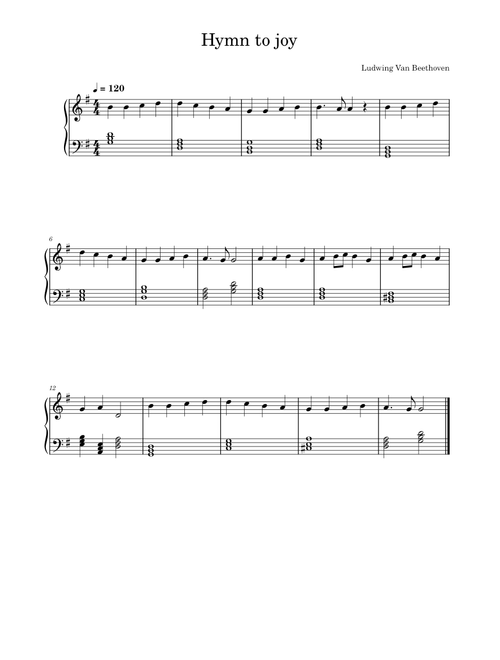 Hymn To Joy – Ludwig van Beethoven