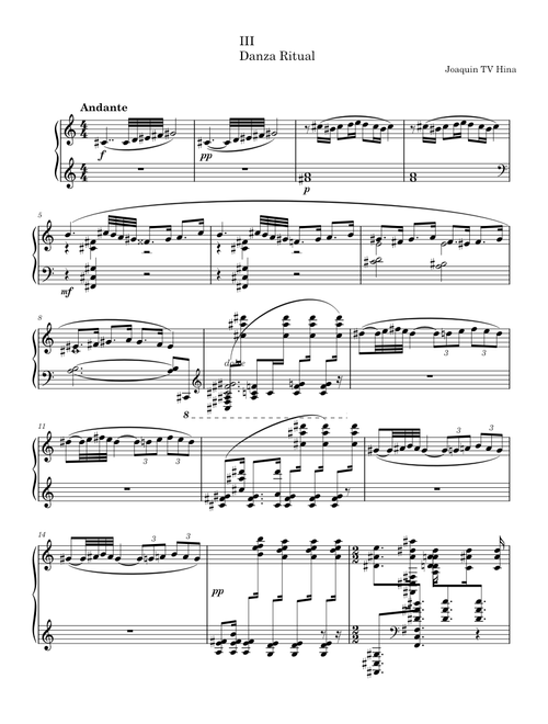 5 Danzas Gitanas, Series 1, Op.55 – Joaquín Turina