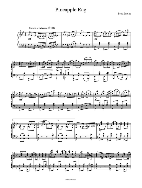 Scott Joplin - Pineapple Rag