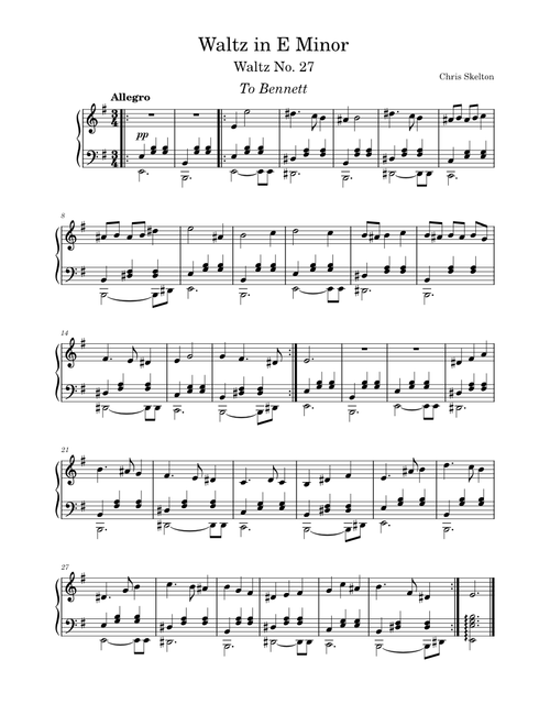 Raven's Crime - Waltz in E Minor - Chris Skelton