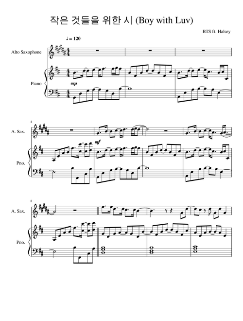 Boy with Luv Alto Sax