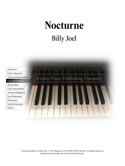 Nocturne (Arr. Artistic Piano Publishing) - Billy Joel (Piano Solo)