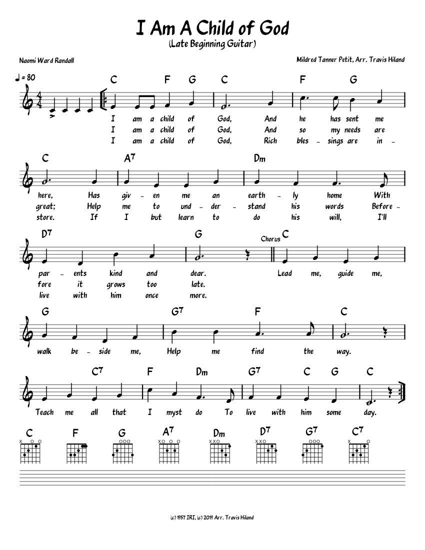 I Am A Child Of God Guitar Chords i-am-a-child-of-god-guitar-chords