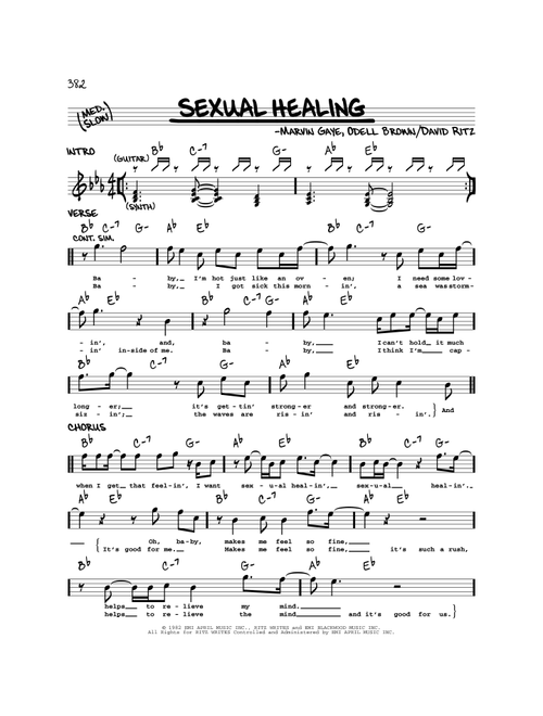 Sexual Healing - Marvin Gaye (Real Book - Melody-Chords)