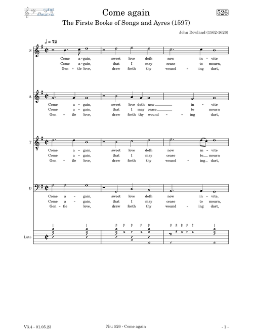 Come again (John Dowland)