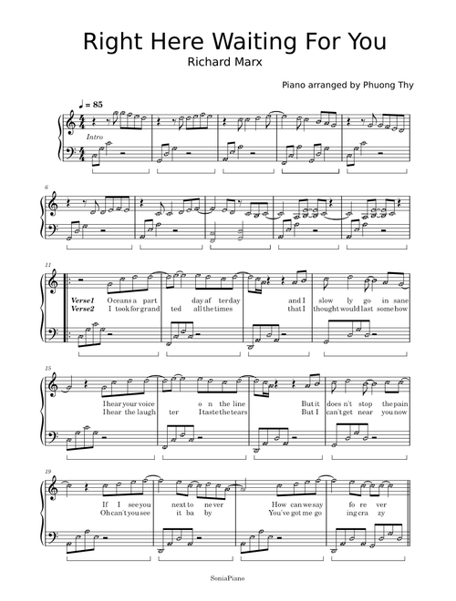 Right Here Waiting For You – Max Richard Leßmann