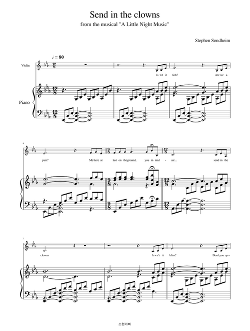 Send In the Clowns - Stephen Sondheim