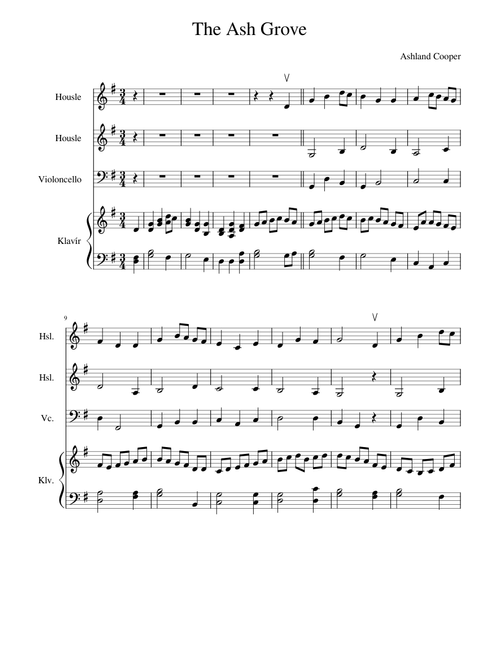 The Ash Grove – Welsh The Ash Grove