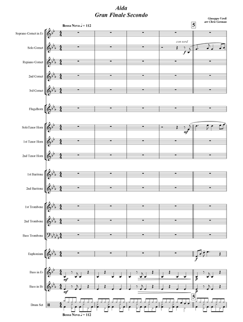 Aida (Arr. Chris Gorman) - Giuseppe Verdi (Brass Band)