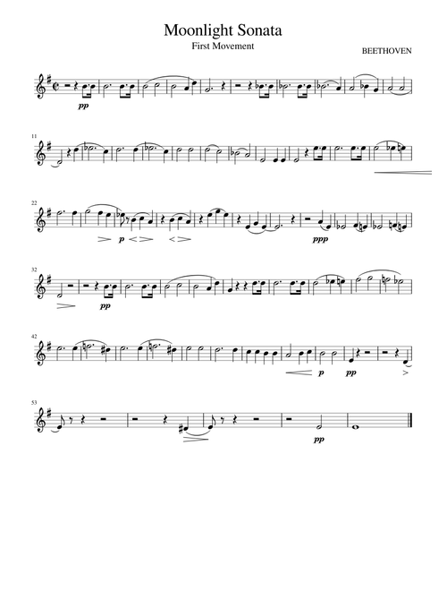 Moonlight Sonata - Ludwig van Beethoven