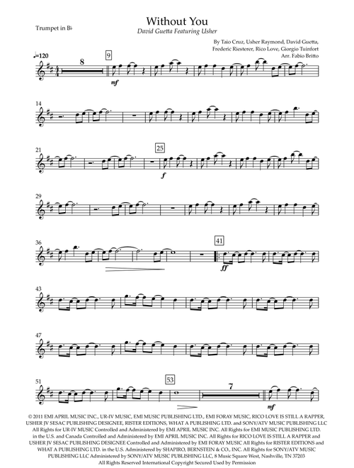 Without You (Arr. Fabio Britto) - David Guetta Featuring Usher (Trumpet Solo)