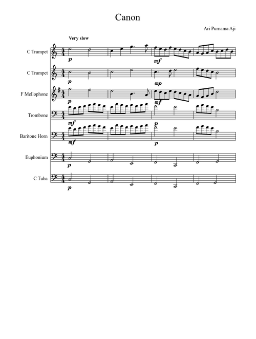 Canon on Marching Band brass