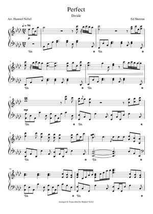 Perfect – Ed Sheeran from Divide (2017) Sheet Music with Chords