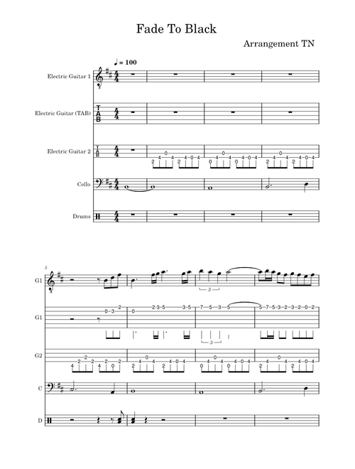 Fade to black – Metallica