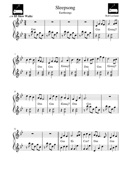 Sleepsong, 2 balken