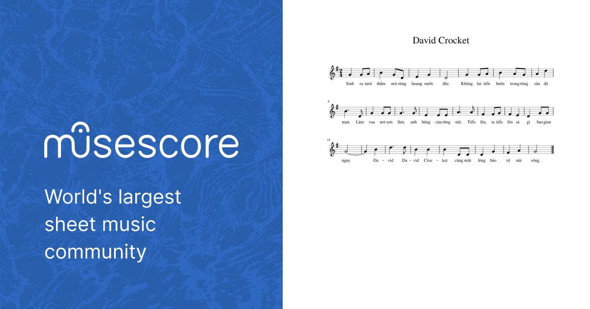 David Crocket Sheet music for Piano (Solo)