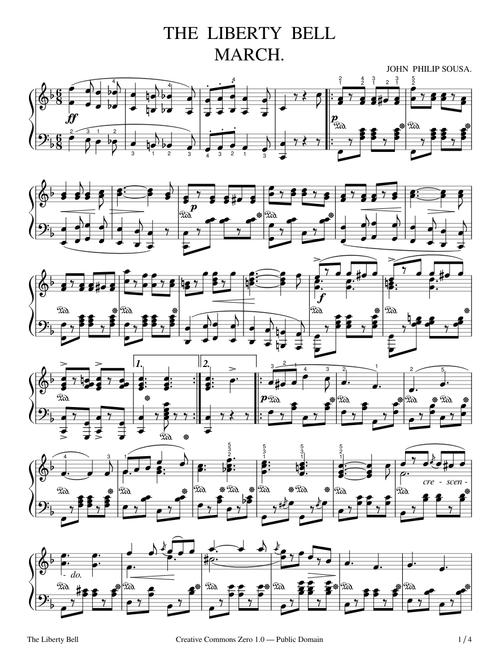 The Liberty Bell March - John Philip Sousa - 1893