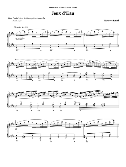 Ravel - Jeux d'Eau