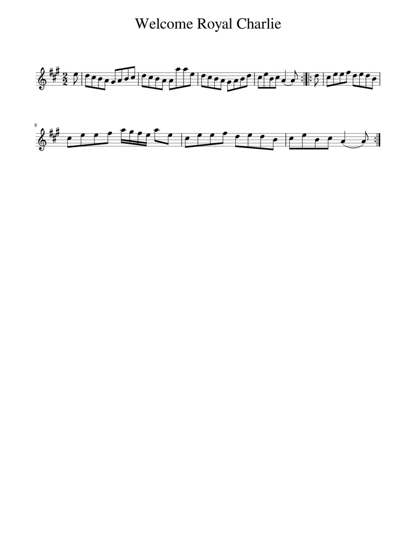 Welcome Charlie Script Welcome Royal Charlie Sheet music for Piano (Solo) Easy | Musescore.com