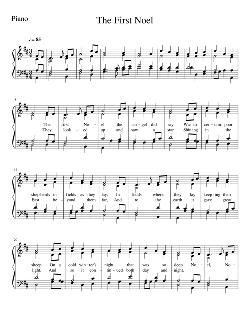 The First Noel (Piano)