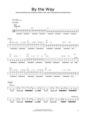 Play Official version of By the way Sheet Music by Red Hot