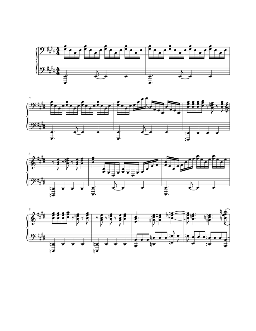 We are one piece piano sheet music for piano solo musescore