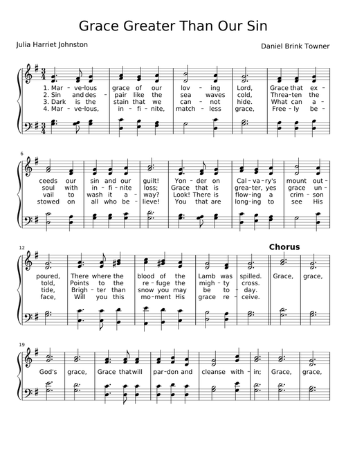 Grace Greater Than Our Sin