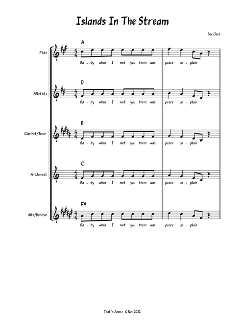 Islands in the stream – Bee Gees