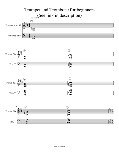 Trumpet and Trombone for beginners (See link in description)