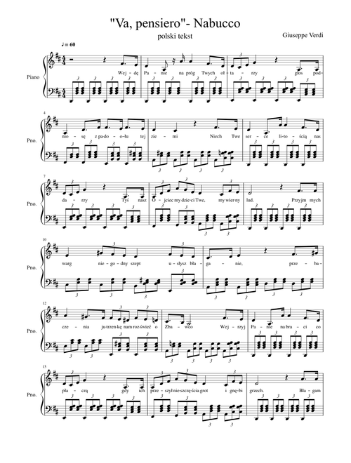 "Va, pensiero"- Nabucco